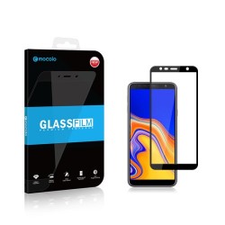MOCOLO Silk Print Arc Edge Full Coverage 9H Tempered Glass Screen Protector for Samsung Galaxy J6 Plus - Black