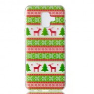 Christmas Series Pattern Printing TPU Mobile Phone Case for Samsung Galaxy A6 (2018) - Christmas Tree and Reindeer