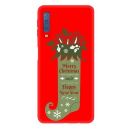 Θήκη Σιλικόνης TPU για Samsung Galaxy A7 (2018) - Χριστουγενιάτικη Κάλτσα