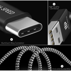 DUX DUCIS Skin Pro Series 2.1A Type-c USB Data Charging Braided Cable 2m DUX DUCIS Skin Pro Series 2.1A Type-c USB Data Charging Braided Cable 2m