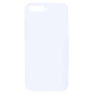 White - Solid Color Matte Soft TPU Phone Case for Huawei Y6 (2018)/Honor 7A (without Fingerprint Sensor)