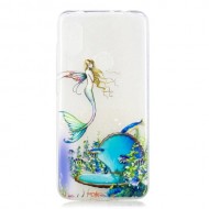 Pattern Printing Embossed TPU Soft Casing for Xiaomi Redmi Note 6 Pro - Mermaid