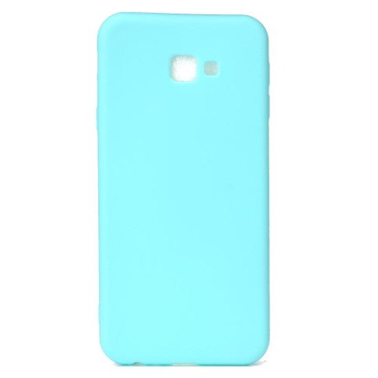 Solid Color Soft Matte TPU Back Cell Phone Case for Samsung Galaxy J4 Plus - Cyan Samsung Cases Mobile