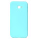 Solid Color Soft Matte TPU Back Cell Phone Case for Samsung Galaxy J4 Plus - Cyan Samsung Cases Mobile