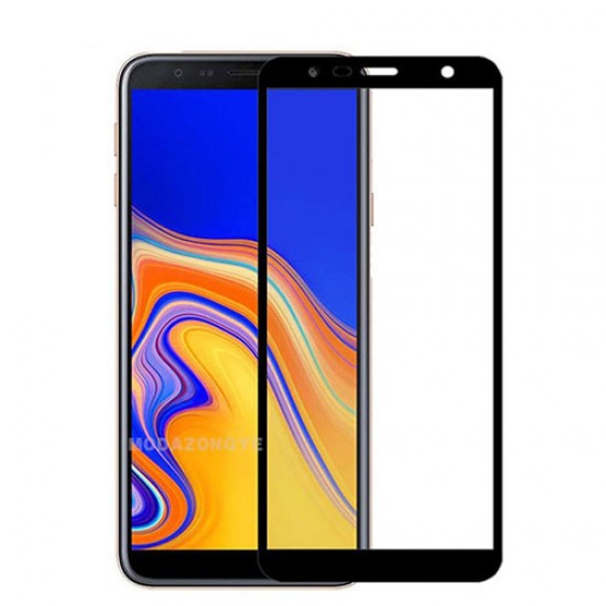 Silk Printing Complete Coverage Tempered Glass Screen Protector for Samsung Galaxy J4 Plus Samsung Screen Protectors