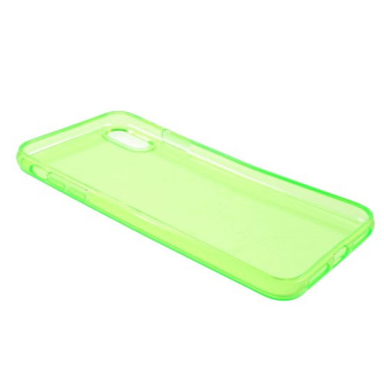 Clear TPU Soft Phone Shell Cover for iPhone XS Max 6.5 inch - Green Apple Cases Mobile
