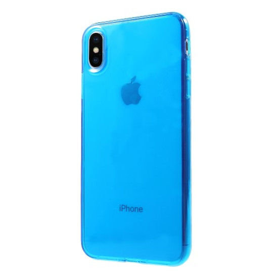 Clear TPU Flexible Case Accessory for iPhone XS Max 6.5 inch - Blue Apple Cases Mobile