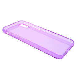 Clear TPU Soft Phone Lightweight Cover Shell for iPhone XS Max 6.5 inch - Purple
