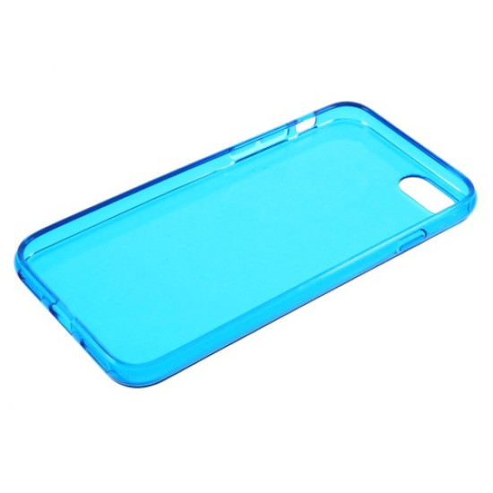 Glossy TPU Clear Skin Case for iPhone 8 / 7 4.7 inch - Dark Blue Apple Cases Mobile