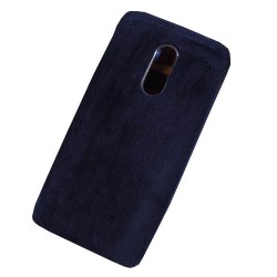 Μαλακή Γούνινη Θήκη Πλάτης για Xiaomi Redmi 5 Plus - Σκούρο Μπλε