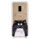 Pattern Printing Soft TPU Mobile Case for Samsung Galaxy A8 (2018) - Black and White Cats Samsung Cases Mobile