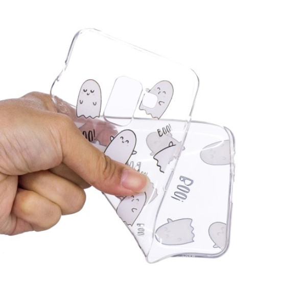 Pattern Printing Soft TPU Cellphone Case for Samsung Galaxy A8 (2018) - Boo! Samsung Cases Mobile