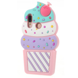 Θήκη Σιλικόνης 3D Σχέδιο Παγωτό για Huawei P20 Lite / Nova 3e - Ροζ