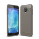 Θήκη Σιλικόνης TPU Carbon Fiber Brushed για Samsung Galaxy J4 (2018) - Γκρι Samsung Θήκες Κινητών