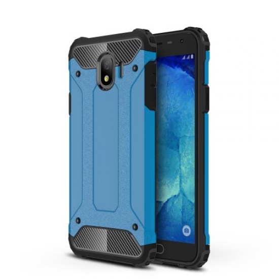 Armor Guard Plastic + TPU Hybrid Phone Casing Cover for Samsung Galaxy J4 (2018) - Baby Blue Samsung Cases Mobile