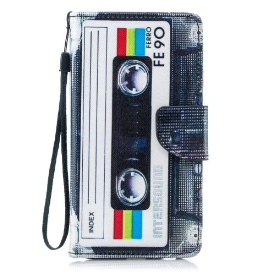 Pattern Painting Cross Texture Leather Wallet Stand Case for Samsung Galaxy J4 (2018) - Tape Samsung Cases Mobile