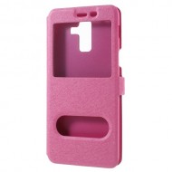 Δερμάτινη Θήκη Βιβλίο Smart Cover (Όψη Μεταξιού) για Samsung Galaxy J8 (2018) - Φούξια