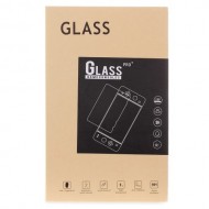 5D Curved Full Size Silk Print Tempered Glass Screen Protector for Samsung Galaxy J8 (2018) - Black