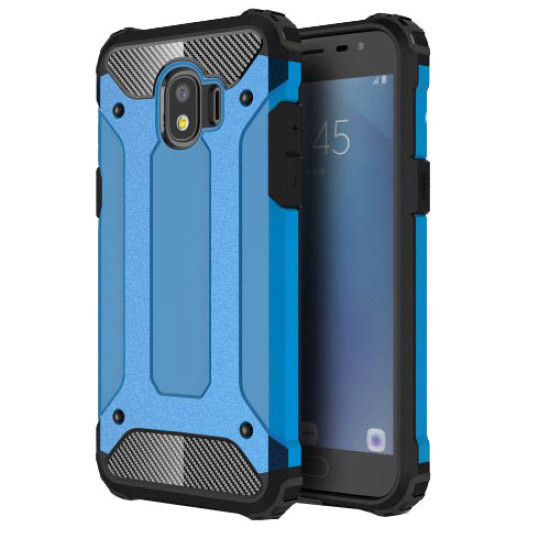 Armor Guard Plastic + TPU Hybrid Protective Case for Samsung Galaxy J2 Pro 2018 - Baby Blue Samsung Cases Mobile