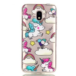Θήκη Σιλικόνης TPU για Samsung Galaxy J2 Pro 2018 - Μονοκεράκια και Συννεφάκια