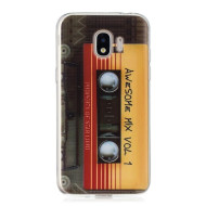 Pattern Printing Soft TPU Mobile Phone Shell for Samsung Galaxy J2 Pro 2018 - Tape