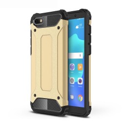 Tough Armor Υβριδική Θήκη Σιλικόνης TPU σε Συνδυαμό με Πλαστικό για Huawei Y5 Prime (2018) / Y5 (2018) / Honor 7s - Χρυσαφί