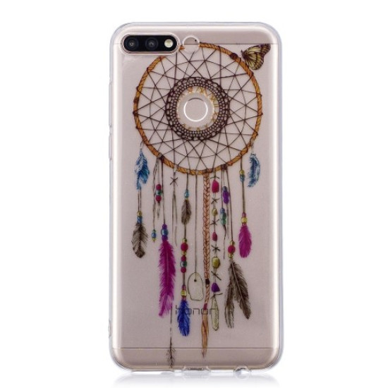 Pattern Printing IMD TPU Gel Case for Huawei Honor 7C / Enjoy 8 /Y7 Prime (2018) - Dream Catcher Huawei Cases Mobile