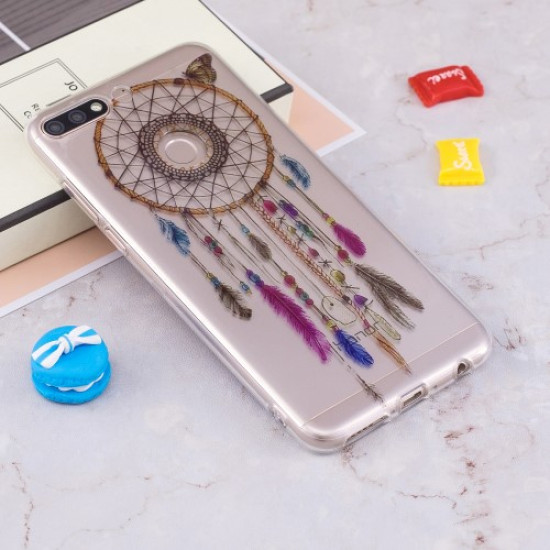 Pattern Printing IMD TPU Gel Case for Huawei Honor 7C / Enjoy 8 /Y7 Prime (2018) - Dream Catcher Huawei Cases Mobile