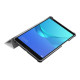 For Huawei MediaPad M5 8 Tri-fold Leather Cover with Stand - White Huawei Tablets Case