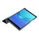 For Huawei MediaPad M5 8 Tri-fold Leather Stand Case - Dark Blue Huawei Tablets Case