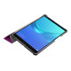For Huawei MediaPad M5 8 Tri-fold Leather Cover Accessory with Stand - Purple Huawei Tablets Case