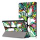 Pattern Printing Leather Case with Tri-fold Stand for Huawei MediaPad M5 10 / M5 10 (Pro) - Colorized Tree Huawei Tablets Case