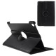 Litchi Skin Leather Case with Rotating Stand for Huawei MediaPad M5 10 / M5 10 (Pro) - Black Huawei Tablets Case
