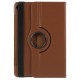 Litchi Skin Leather Cover Shell with Rotating Stand for Huawei MediaPad M5 10 / M5 10 (Pro) - Brown Huawei Tablets Case