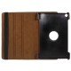 Litchi Skin Leather Cover Shell with Rotating Stand for Huawei MediaPad M5 10 / M5 10 (Pro) - Brown Huawei Tablets Case