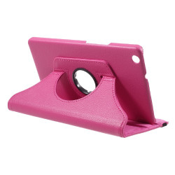 Περιστρεφόμενη Δερμάτινη Θήκη Βιβλίο με Βάση Στήριξης για Huawei Mediapad M3 Lite 8.0 - Φούξια Περιστρεφόμενη Δερμάτινη Θήκη Βιβλίο με Βάση Στήριξης για Huawei Mediapad M3 Lite 8.0 - Φούξια
