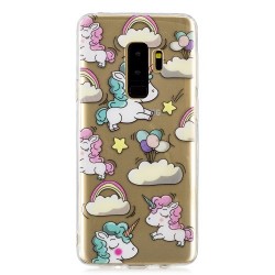 Θήκη Σιλικόνης TPU για Samsung Galaxy S9 Plus SM-G965 - Μονοκεράκια και Συννεφάκια