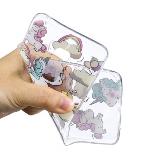 Θήκη Σιλικόνης TPU για Samsung Galaxy S9 Plus SM-G965 - Μονοκεράκια και Συννεφάκια Samsung Θήκες Κινητών