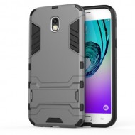 Cool Guard Kickstand Plastic TPU Hybrid Cover for Samsung Galaxy J5 (2017) EU Version - Grey