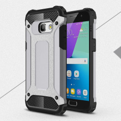 Armor Guard Hybrid Protective Phone Case (Plastic + TPU) for Samsung Galaxy A3 (2017) - Grey