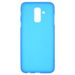 Double-sided Matte TPU Cell Phone Case for Samsung Galaxy A6 Plus (2018) / A9 Star Lite - Blue