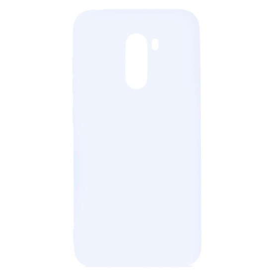 Soft Frosted TPU Back Case for Xiaomi Pocophone F1 / Poco F1 in India - White XIAOMI Cases Mobile