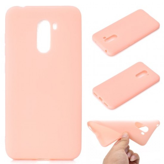 Soft Frosted TPU Phone Case for Xiaomi Pocophone F1 / Poco F1 in India - Pink XIAOMI Cases Mobile