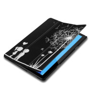 Pattern Printing Leather Tri-fold Stand Tablet Shell for Huawei MediaPad T5 10 - Dandelion
