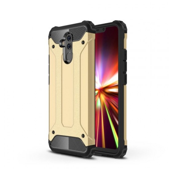 Hybrid Plastic + TPU Armor Guard Protection Cover for Huawei Mate 20 Lite - Gold Huawei Cases Mobile