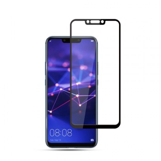 MOCOLO Arc Edge Full Coverage Tempered Glass Screen Protector for Huawei Mate 20 Lite / Maimang 7 - Black Huawei Screen Protectors