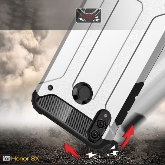 Heavy Duty Rugged Hybrid Phone Case (Plastic + TPU) for Huawei Honor 8X - Black Huawei Cases Mobile