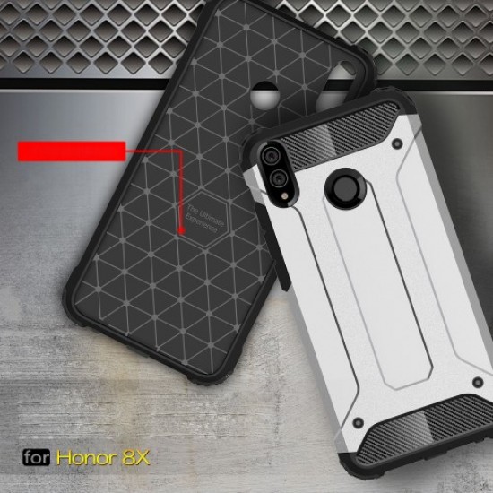 Heavy Duty Rugged Hybrid Phone Case (Plastic + TPU) for Huawei Honor 8X - Black Huawei Cases Mobile