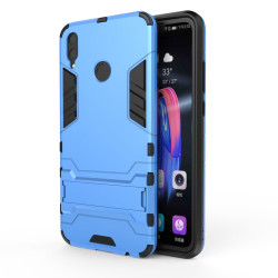 Υβριδική Θήκη Σιλικόνης TPU σε Συνδυαμό με Πλαστικό και με Βάση Στήριξης για Huawei Honor 8X - Μπλε