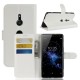 For Sony Xperia XZ3 Litchi Texture Wallet Stand Leather Cover Shell - White Sony Cases Mobile